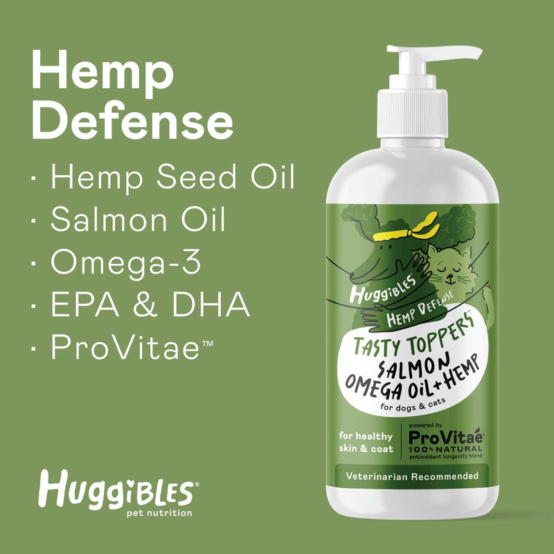 Salmon Omega Oil & Hemp for Dogs and Cats