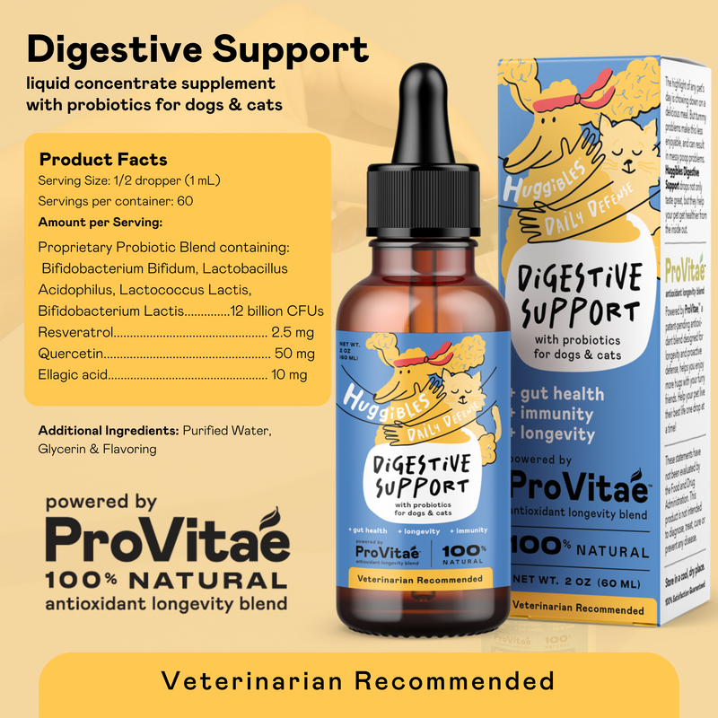 Digestive Support Probiotics Supplement For Cats and Dogs